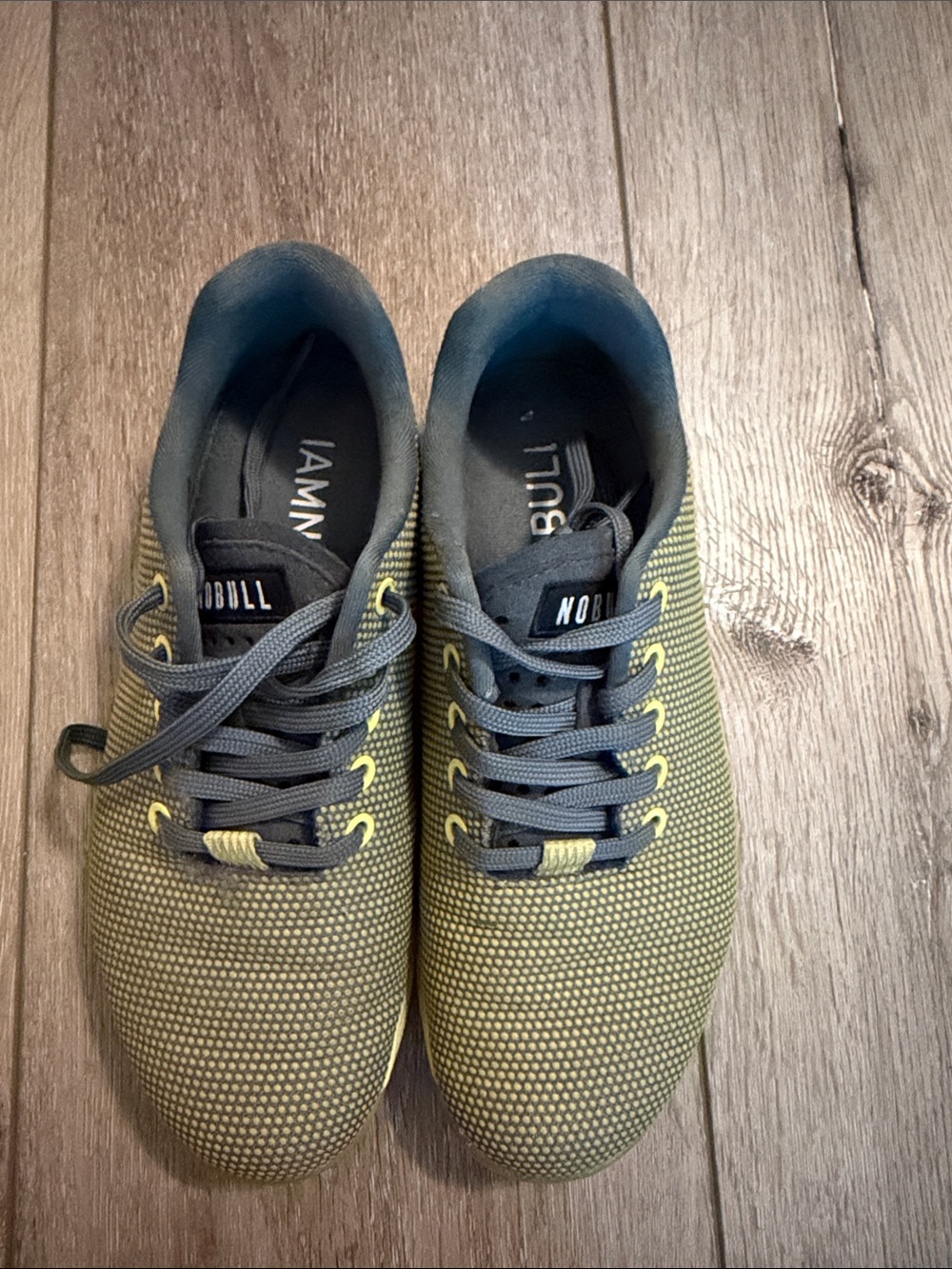NOBULL Women’s Trainers in Charcoal with Yellow Accents